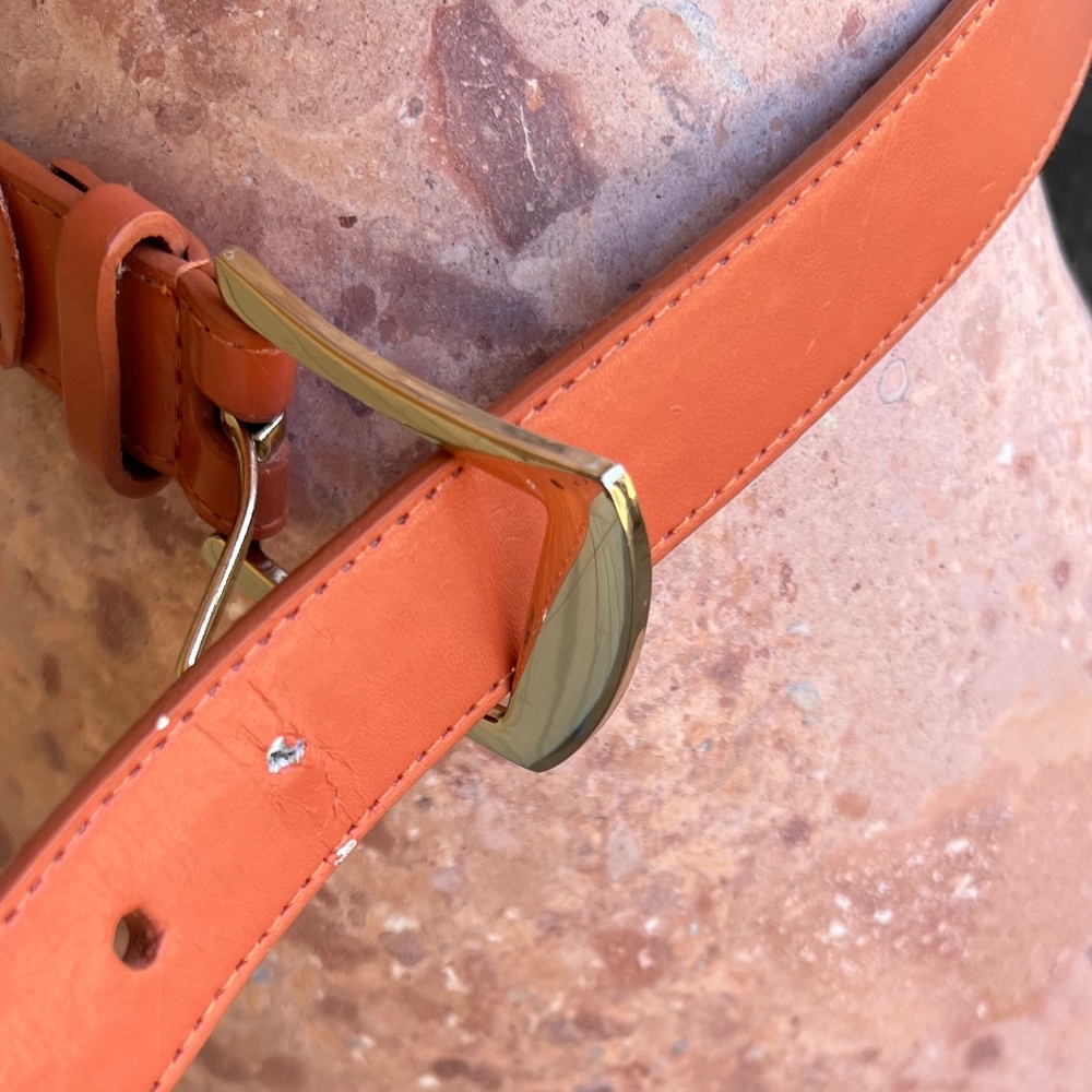 COPY - Pastel Corral Orange Belt Sythetic Leather Belt - Picture 9 of 9